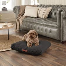 Image of Slumberdown Paws For Slumber Sherpa Small Pet Bed, Charcoal