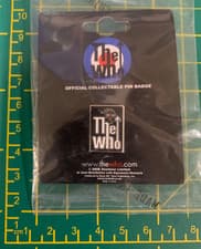 Image of The Who Arrow Leap Logo Metal Badge Officially Licensed