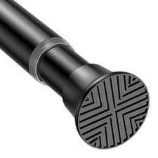 Image of Durable High Carbon Steel Shower Curtain Rail 78-197cm - Hassle-Free Fit