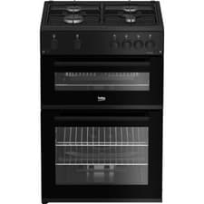 Image of Beko FDG6201K Gas Cooker with Gas Hob 60cm Free Standing Black A/A+ New