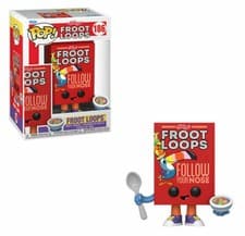 Image of Funko Pop! Kelloggs- Froot Loops Cereal Box Vinyl Figure #186 New