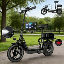 Image of NEW 14 Inch Folding E-Scooter Cheevalry X12 Electric Scooter 48V 15AH For Adults