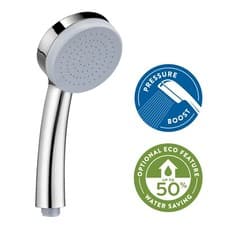 Image of Croydex Pressure Boosting Shower Head Handset High Pressure Chrome - Presion