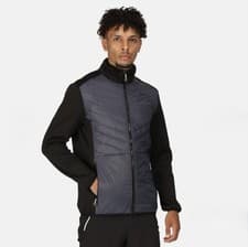 Image of Regatta Clumber ||| Hybrid Jackets Seal Grey/Black Men’s Medium