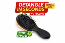 Image of Travel Hair Brush Mini Scalp Massage Detangling Hair Brush Portable Pocket Comb