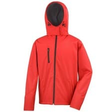 Image of Result Core Mens Waterproof Full Zip Lite Hooded Softshell J BC3253