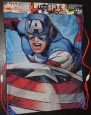 Image of CAPTAIN AMERICA AVENGERS TRAINER BAG SHOES SPORTS SCHOOL PE KIT BEDROOM TOYS