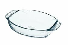 Image of Pyrex Irresistable Easy Grip Oval Glass Roaster 39x27cm - Transparent