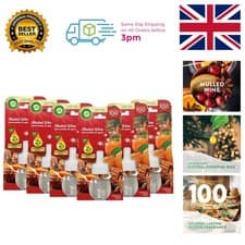 Image of Air Wick Mulled Wine Plug-In Diffuser Refill, 6 Pack x 19ml, Long-Lasting Bliss