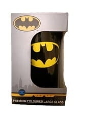 Image of Batman Logo Glass 400ml Tumbler | Official DC Comics Licensed | Gift / Collector