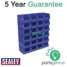 Image of Sealey Plastic Storage Bin 150 x 240 x 130mm Blue Pack of 24 TPS324B