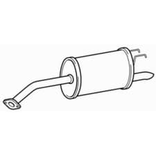 Image of Quality Rear Exhaust Silencer Back Box for Chevrolet Spark B10D1 1.0 (2009-2015)