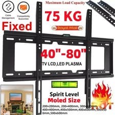 Image of TV WALL BRACKET MOUNT FOR 26 30 32 40 50 70 UP TO 80 INCH UNIVERSAL LED LCD QLED