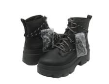Image of UGG BRISBANE LACE UP WOMEN LEATHER BOOTS BLACK US 9.5 / UK 7.5 /EU 40.5
