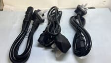 Image of pack of 3 StarTech.com Standard UK Computer Power Cord - Power cable black