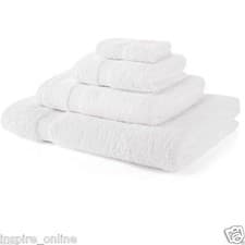Image of Set Of 4 Bath Towel Super Soft Cotton Bathroom Accessories Hand Face Towels UK