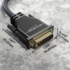 Image of KabelDirekt Dual-Link DVI (M/M) Gold Plated Braided Monitor Lead Cable 5m