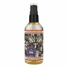 Image of Kew Gardens Lavender and Rosemary Hand Sanitiser Travel Size 100ml Spray Bottle