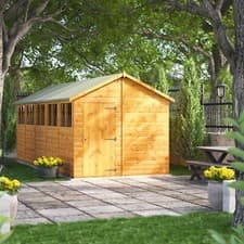 Image of Shed | Power Apex Garden Sheds | Wooden Workshop| Sizes 16x4 to 20x10