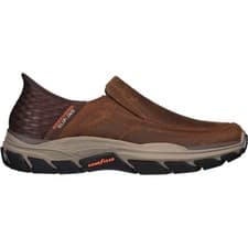 Image of Skechers Mens Respected Elgin Trainers - Dark Brown