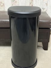 Image of Curver 40 Litre Deco Touch Top Kitchen Bin Black Lightweight & Space-Saving NEW
