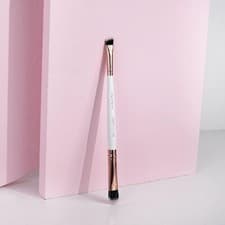 Image of NEW Brushworks Double Ended Eye Brush for Eyeliner & Eyeshadow Boxed & Sealed