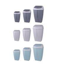 Image of Plastic Swing Top Waste Bin 10/25/50L Dust Rubbish Litter Home Kitchen Office