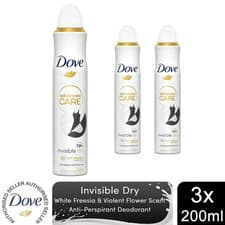 Image of Dove Advanced Care Antiperspirant 72H Protection Deodorant 200ml, 3 Pack