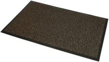 Image of JVL Brown Black Heavy Duty Barrier Door Floor Mat, 80 x 140 cm