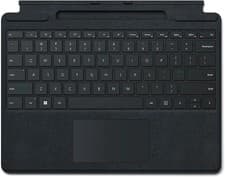 Image of Microsoft Surface Pro 8, 9, X Signature Type Cover UK Keyboard Black New Sealed