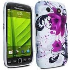 Image of Blackberry Torch 9860 Mobile Phone Gel Cover Skin White Flowers Stocking Filler
