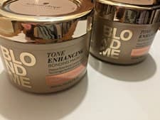 Image of TWO PACK of Schwarzkopf Blondme Tone Enhancing Bonding Mask Warm Blondes 200ml