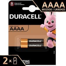 Image of 2 AAAA DURACELL ULTRA Batteries MN2500 1.5V E96