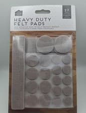 Image of FELT PADS SELF ADHESIVE LAMINATE FLOOR STICKY BACK PROTECTS FLOORS FROM SCRATCH