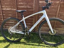 Image of TREK FX 4 FX4 Carbon Fibre Hybrid bike Medium White