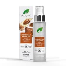 Image of Dr Organic Moroccan Argan Oil Hair Serum 100ml - 2 Pack