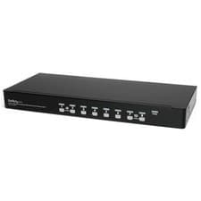 Image of StarTech 8 Port 1U Rackmount USB KVM Switch Kit with OSD and Cables