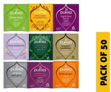 Image of Pukka Herbal Tea Bags – Organic Caffeine Free Tea | Multiple Flavours Pack of 50