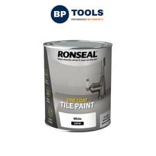 Image of Ronseal 37683 One Coat Tile Paint White Satin 750ml