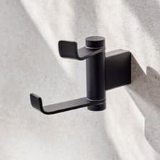 Image of Miami Black Swivel Robe Hook 8440B
