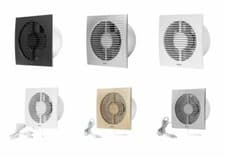 Image of Bathroom Extractor Fan 125mm / Stylish Kitchen Ventilator Duct Air Vent Grille