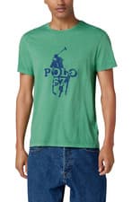 Image of Polo Ralph Lauren Player 67 Print T-Shirt Shirt Custom Slim Fit Tee New L