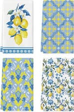 Image of Lemon Flowers Floral Summer Kitchen Towels Dish Towels, 42X65 Cm Seasonal Spring