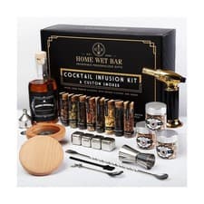 Image of 24 pc Whiskey Smoker & Cocktail Infusion Kit with Torch | Ultimate Whiskey Ma...