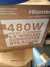 Image of Hisense HS3100 480 Watt Bluetooth Soundbar - Black