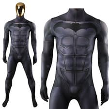 Image of The Batman Muscle Jumpsuit Superhero Cosplay Costume Halloween Adult Kid Suit UK