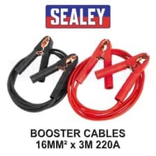 Image of Sealey Booster Cables 16mm² x 3m 220A Jump Leads BC1630