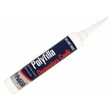 Image of Polycell Polyfilla Decorators Caulk 380ml White for Skirting Boards Frames