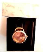Image of Lipsy ladies watch. Rose gold colour with gold coloured strap. New
