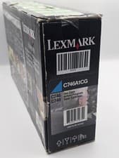 Image of Genuine Lexmark C746A1CG Cyan Toner Cartridge C746 C748 Sealed VAT Inc